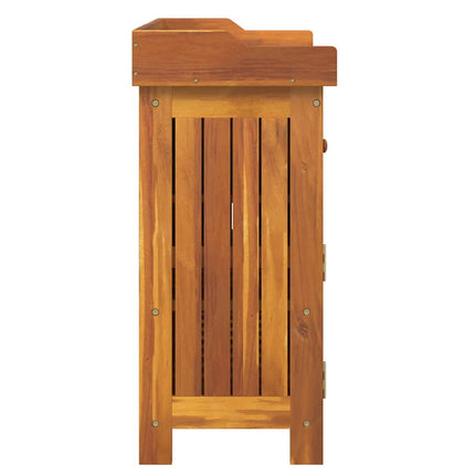 Trädgårdsskab Naturfärg 78 x 36,5 x 78 cm Massivt Akaciaträ