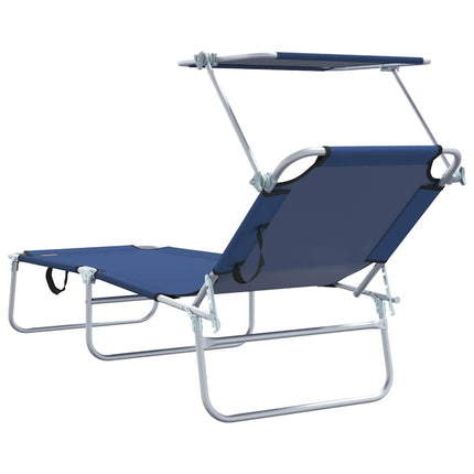 Solstol 2 st Polyester Blå