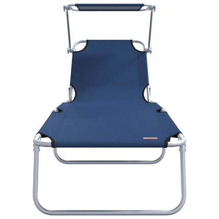 Solstol 2 st Polyester Blå