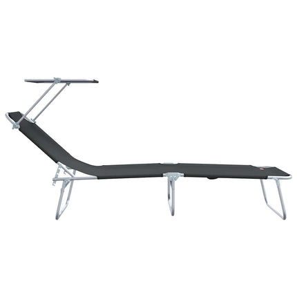 Solstol 2 st Polyester Svart