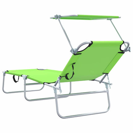Solstol 2 st Polyester Grön