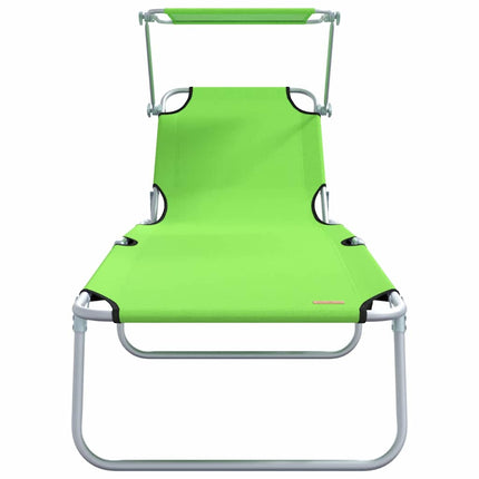 Solstol 2 st Polyester Grön