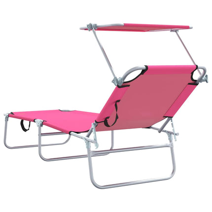Solstol 2 pcs Rosa 58 x 188 x 77cm Polyester