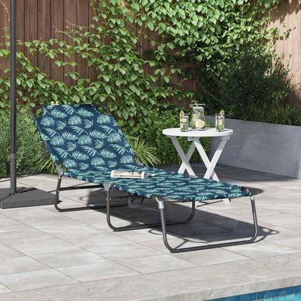 Hopfällbar solstol Flerfärgsdesign 188 x 57 x 86,5 cm Polyester