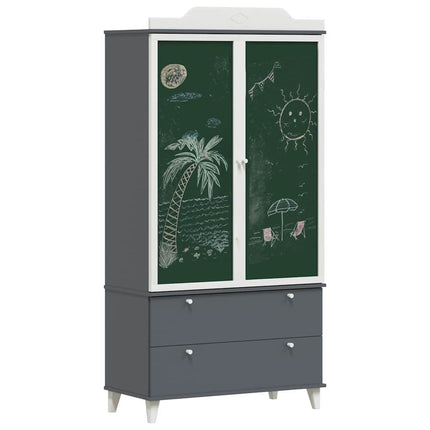 Barnens kreativa förvaring ROROS Grå och Vit 90 x 45 x 180 cm