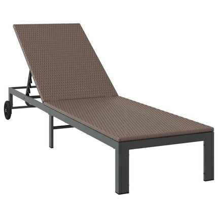 Solbädd 3 st konstrotting Brun