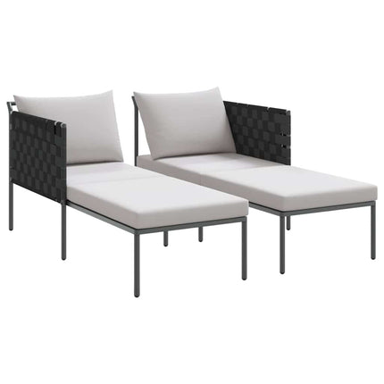 Solbädd Antracit 153 x 115 x 69.5 cm Pulverlackerat stål