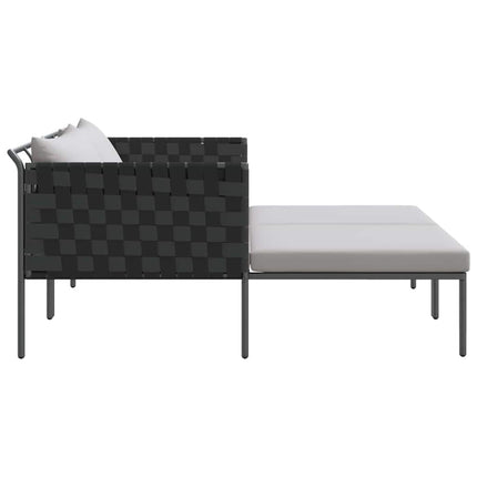 Solbädd Antracit 153 x 115 x 69.5 cm Pulverlackerat stål