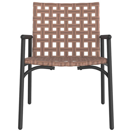 Trädgård Stol 2 pcs Brun 78 x 55,5 x 75,5 cm konstrotting