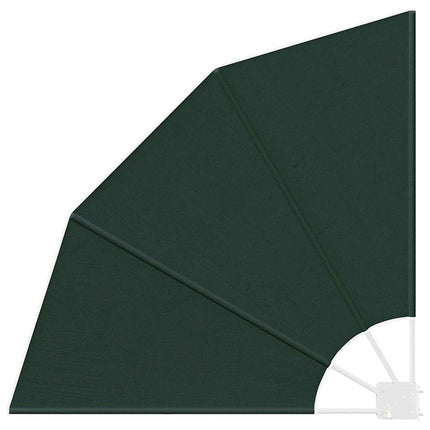 Balkongskärm 115 x 115 cm Polyester Mörkgrön