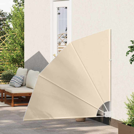 Balkongskärm 140 x 140 cm Polyester Beige