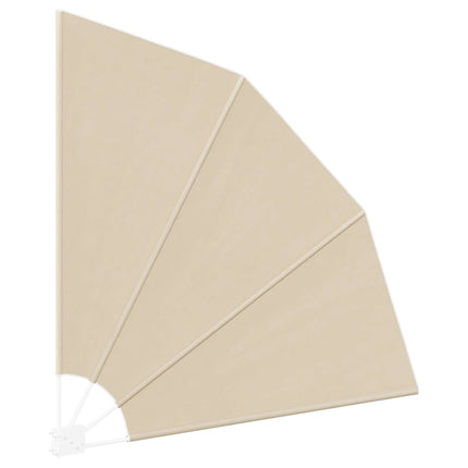 Balkongskärm 140 x 140 cm Polyester Beige