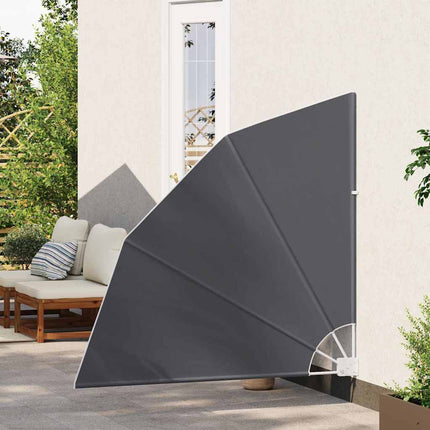 Balkongskärm 140 x 140 cm Polyester Svart