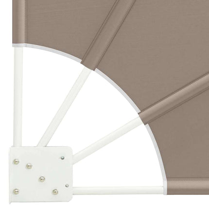 Balkongskärm 140 x 140 cm Polyester Taupe