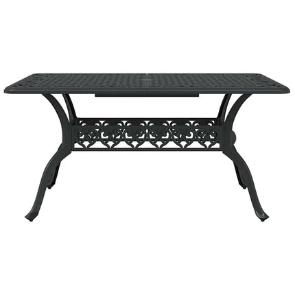 Trädgårdsmöbelset 5 pcs Svart Aluminium