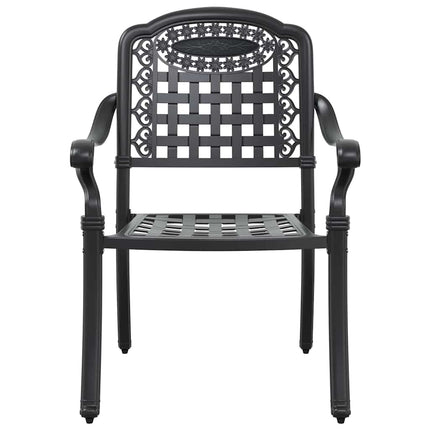 Trädgårdsmöbelset 5 pcs Svart Aluminium