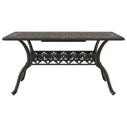 Trädgårdsmöbelset 5 pcs Brons Aluminium