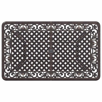 Trädgårdsmöbelset 5 pcs Brons Aluminium