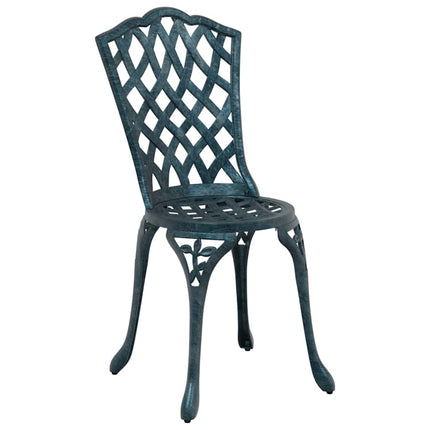 Trädgårdsmöbelset 5 pcs Grön Aluminium