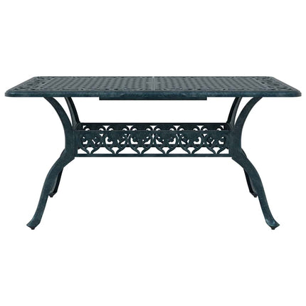 Trädgårdsmöbelset 5 pcs Grön Aluminium