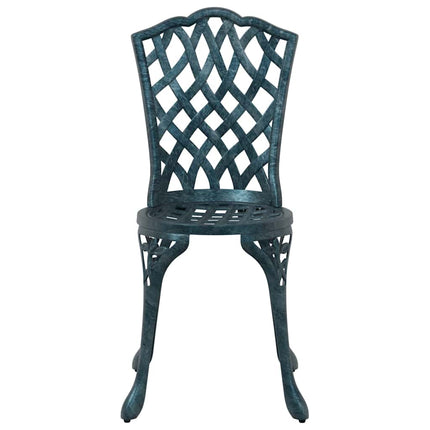 Trädgårdsmöbelset 5 pcs Grön Aluminium