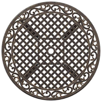 Trädgårdsmöbelset 5 pcs Brons Aluminium