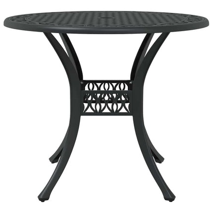 Trädgårdsmöbelset 5 pcs Svart Aluminium
