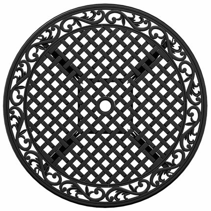 Trädgårdsmöbelset 5 pcs Svart Aluminium