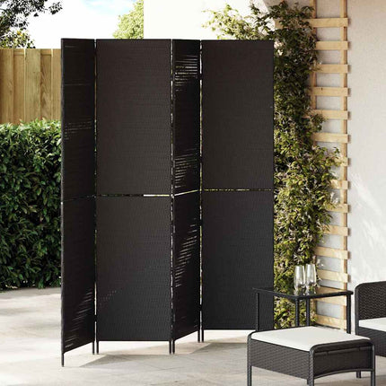 Rumsavskiljare Svart 195 x 180 cm konstrotting