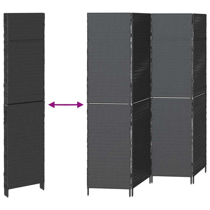Rumsavskiljare Svart 195 x 180 cm konstrotting