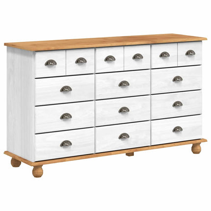 Kista av lådor ASKIM Vit 79 x 40 x 133,5 cm Massiv furu