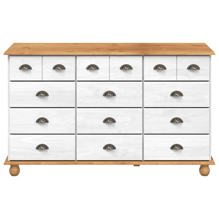 Kista av lådor ASKIM Vit 79 x 40 x 133,5 cm Massiv furu