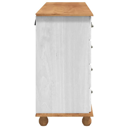 Kista av lådor ASKIM Vit 79 x 40 x 133,5 cm Massiv furu
