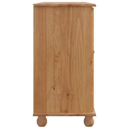 Sideboard med låda ASKIM 133,5 x 40 x 79 cm Massiv furu