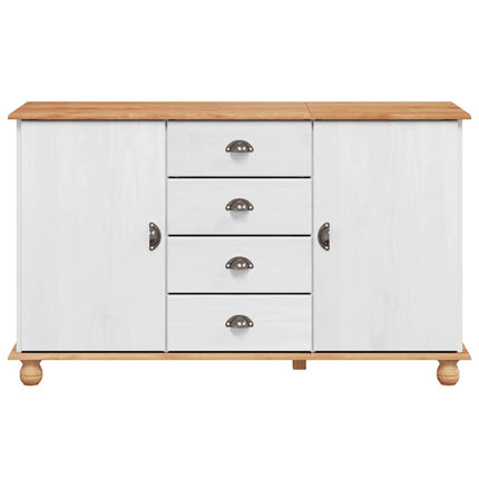 Sideboard med låda ASKIM 133,5 x 40 x 79 cm Massiv furu