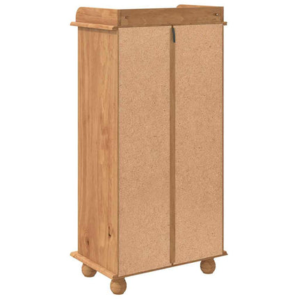 Vinskåp ASKIM Honungsvax 57 x 37 x 114 cm Massiv furu