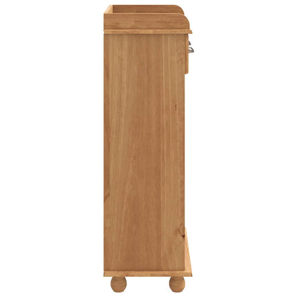 Vinskåp ASKIM Honungsvax 57 x 37 x 114 cm Massiv furu