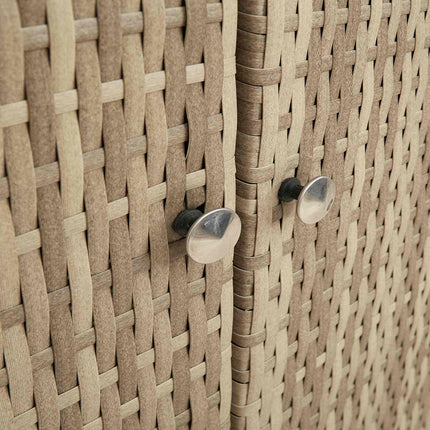 Förvaringsskåp med hylla Beige 100 x 36 x 102 cm Rotting