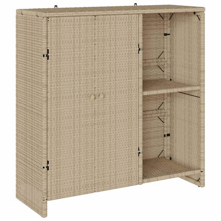 Förvaringsskåp med hylla Beige 100 x 36 x 102 cm Rotting