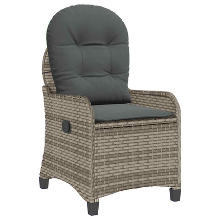 Reclinerfåtölj med kudde Grå 56 x 66 x 95 cm konstrotting