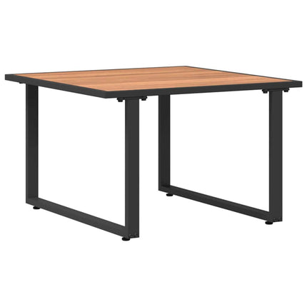 Kaffeebord Svart och Brunt 55 x 55 x 35 cm Pulverlackerat stål