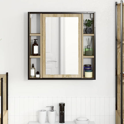 Spegelskåp Sonoma-ek 60 x 16 x 60 cm Konstruerat trä