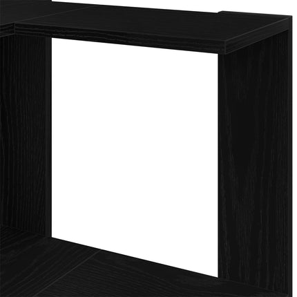 Bokhylla Svart Ek 50 x 50 x 179 cm