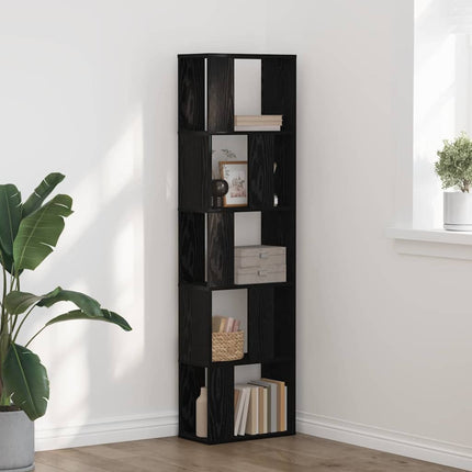Bokhylla Svart Ek 45 x 23,5 x 162,5 cm