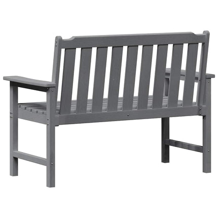 Trädgårdsbänk Ljusgrå 120 x 59 x 88 cm HDPE