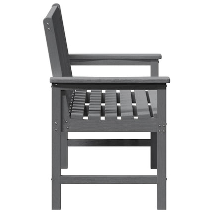 Trädgårdsbänk Ljusgrå 120 x 59 x 88 cm HDPE