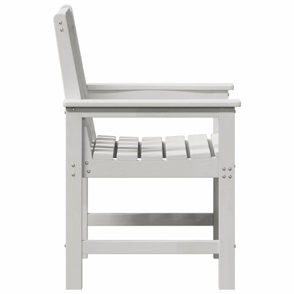 Trädgårdsstol 2 pcs Vit 65,5 x 59 x 88 cm HDPE