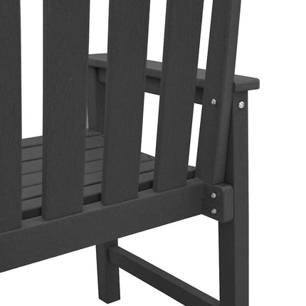 Trädgårdsstol 2 pcs Svart 65,5 x 59 x 88 cm HDPE