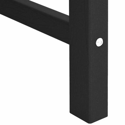 Trädgårdsstol 2 pcs Svart 65,5 x 59 x 88 cm HDPE