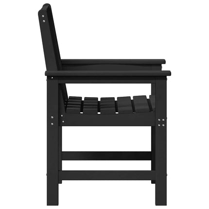 Trädgårdsstol 2 pcs Svart 65,5 x 59 x 88 cm HDPE